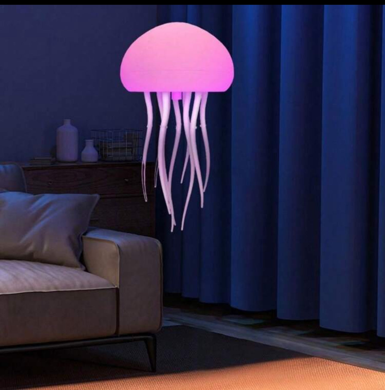 Floating jellyfish lamp