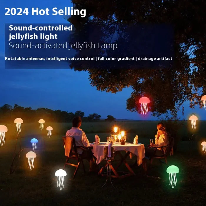 Floating jellyfish lamp